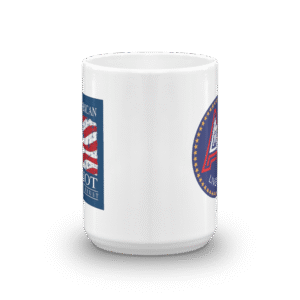 15 Oz. Ceramic Mug with American Party® Logo and Real American Patriot