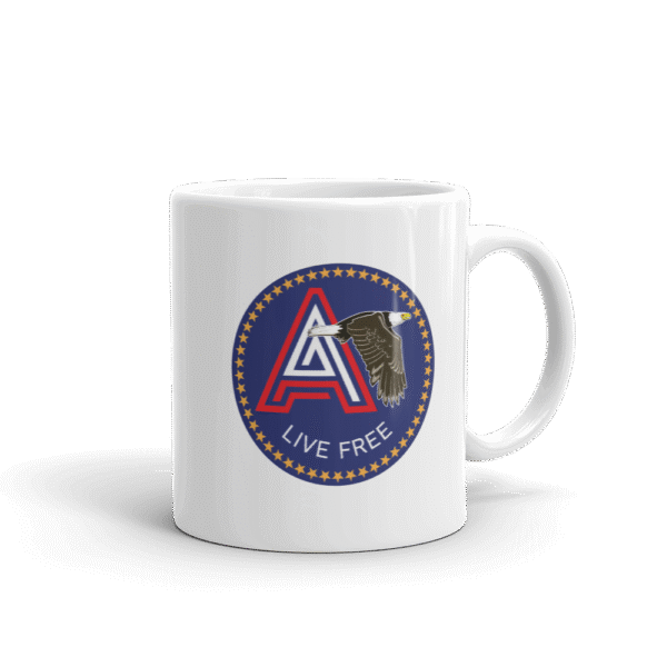 11 Oz. Ceramic Mug with American Party® Logo and Real American Patriot