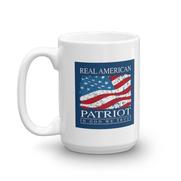 15 Oz. Ceramic Mug with American Party® Logo and Real American Patriot
